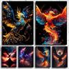 Retro Art Legends Phoenix Bird Posters Canvas Painting And Print Wall Art HD Pictures for Living Room Home Decor Frameless Gifts