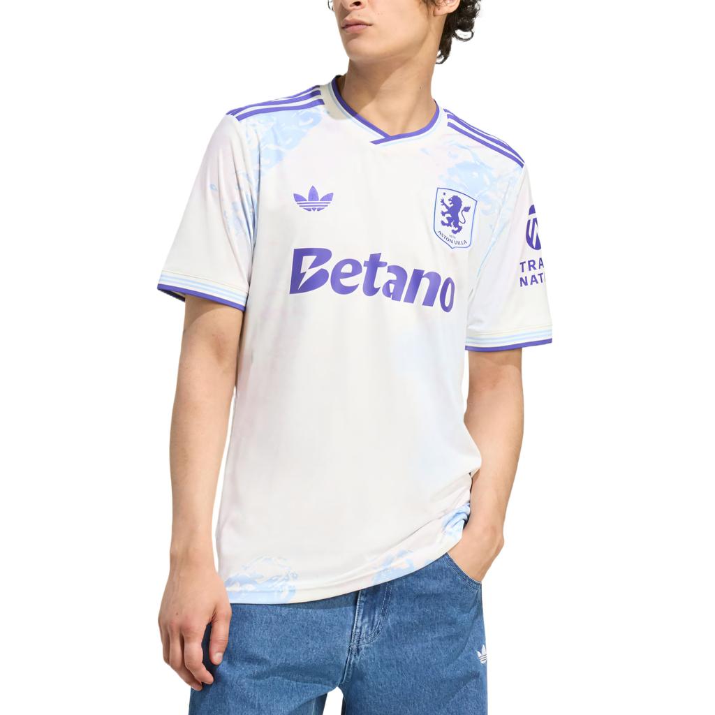adidas Оригинал АСТОН ВИЛЛА ФК 25/26 ТРЕТЬЯ ФУТБОЛКА Футбольная форма Мужская KA0859