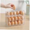 Egg Storage Box Plastic Organizer Rolling Slide Container Multi-layer Refrigerator Holder Tray Organizations Kitchen Accessories