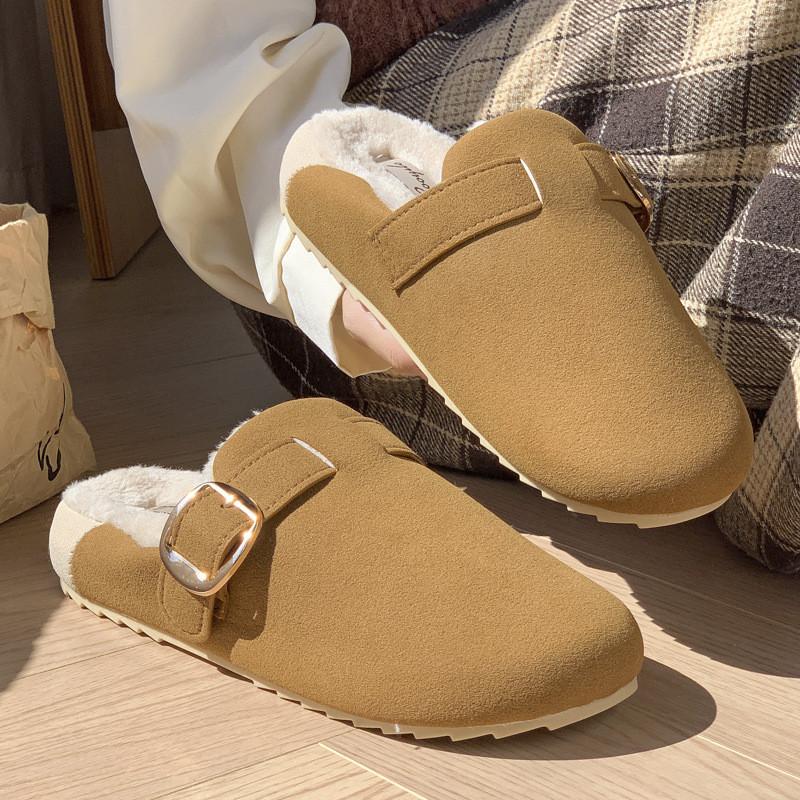 Womens Plush Slippers With Non Slip Tpr Sole For Cozy Home Indoor Comfort