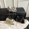 Элегантная сумка-тоут на цепочке Blingbling Вечерняя сумка-клатч INS Сумка на плечо с пайетками Для повседневного использования