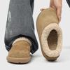 Ленивые круглые головы модные флисовые низкие ботинки для commuting мужские foot burkens 25888 желтый, черный -J