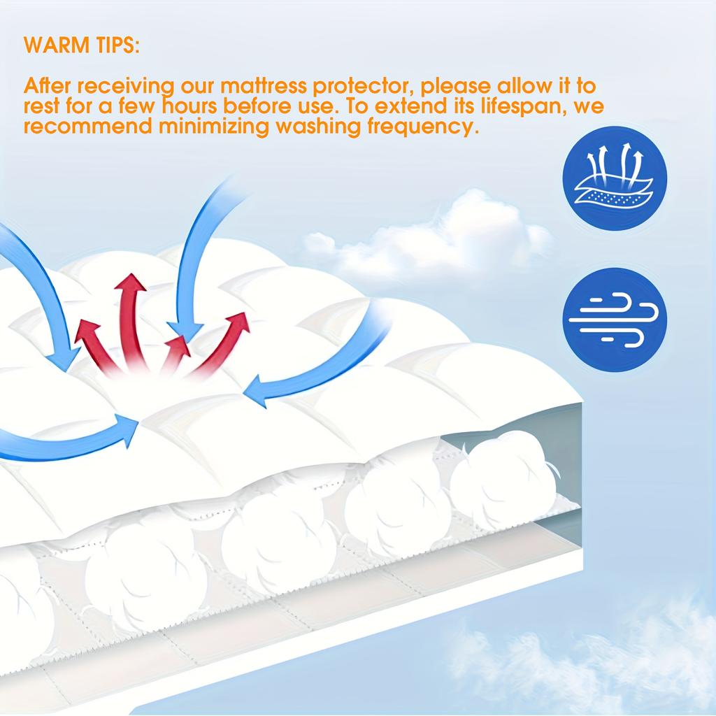 Mattress Topper, Extra Thick Mattress Pad Pillow Top Mattress Cover Quilted Fitted Mattress Protector