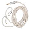 MMCX Headphone Cable 8 Strands Silver Plated Copper Headphone Upgrade Cable for SE215 SE315 SE425 SE535 SE846 TK200 T100
