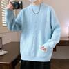 Hot Selling Winter New Fashion Casual Crew Neck Sweater Loose Knitwear Thread