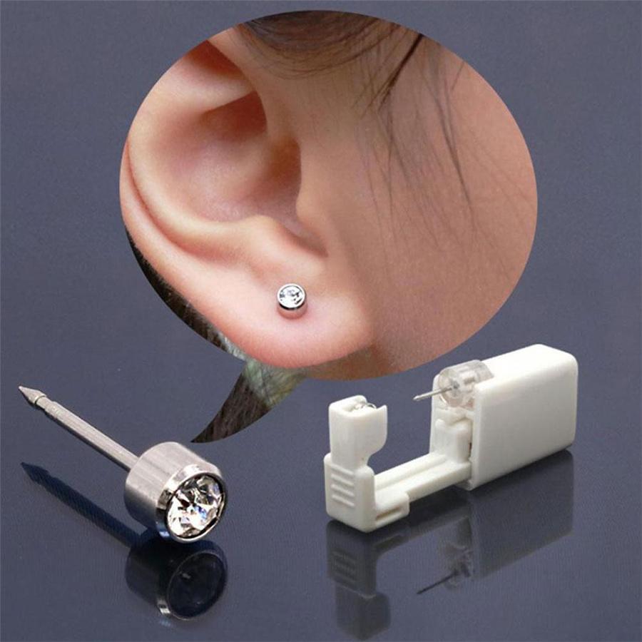Disposable Sterile Nose Rings Stud Piercing Unit Earring Kit Set Gun Tool