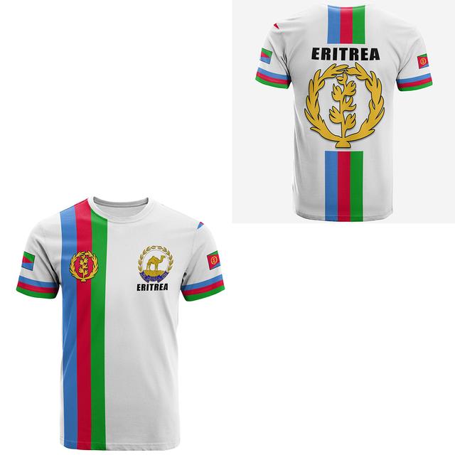 2023 Tessffel Африка Страна Эритрея Лев Красочные Ретро 3Dпринты мужские/женские летние повседневные забавные футболки с короткими рукавами уличная одежда