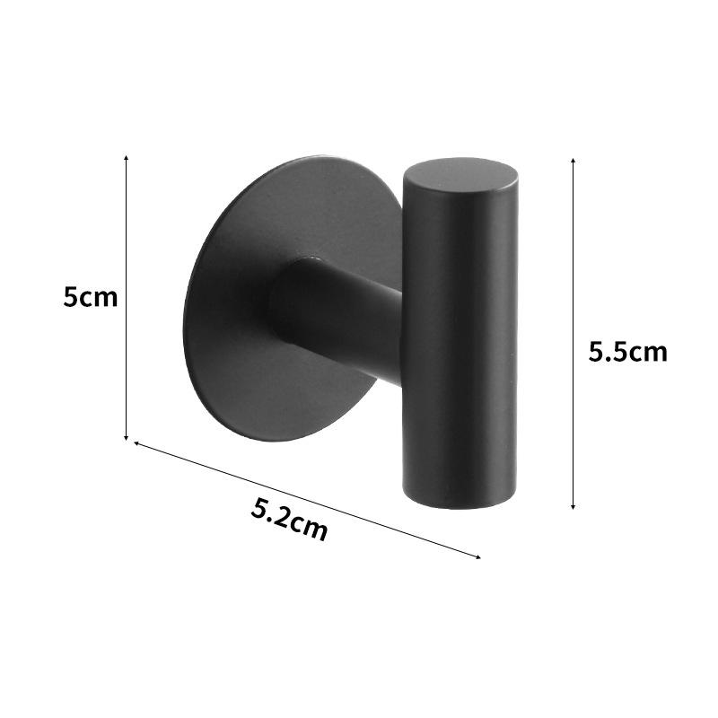 Настенные крючки для одежды для пары из нержавеющей стали, без сверления