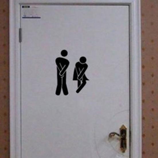 Мужчины Женщины Сделай сам Домашнее украшение Наклейка Наклейка на унитаз Декор стен Искусство Настенная роспись для ванной комнаты ARI