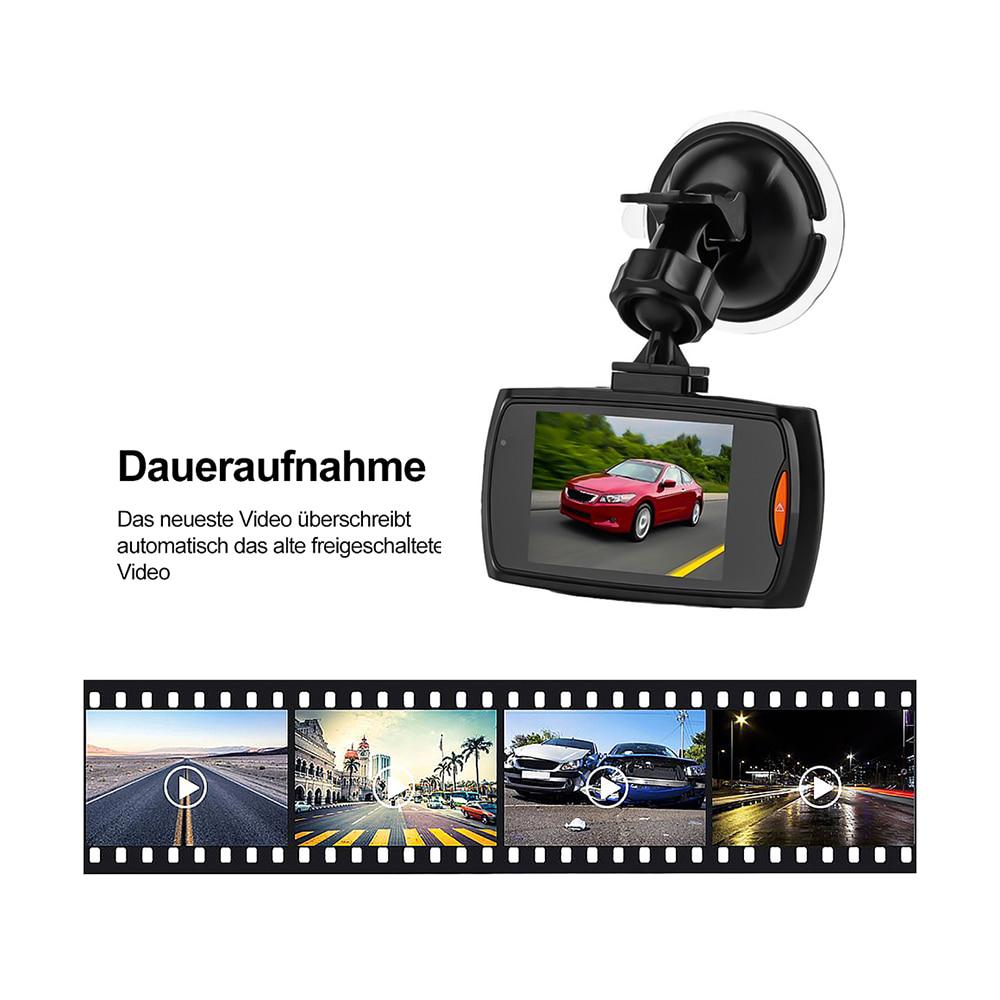 Автомобильный видеорегистратор 1080P, широкоугольный автомобильный видеорегистратор с ЖК-экраном, ночным видением, датчиком движения, автомобильными аксессуарами