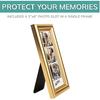 PBF Photo Booth 2x6 Strip Frame With Stand | Premium Designer Photobooth Picture Frame (Gold)