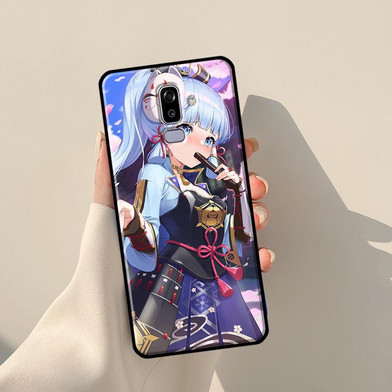 Камисато Аяка Genshin ударный чехол для Samsung Galaxy J4 J6 Plus 2018 A6 A7 A8 A9 J8 J1 2016 A3 A5 J3 J7 J5 2017 чехол