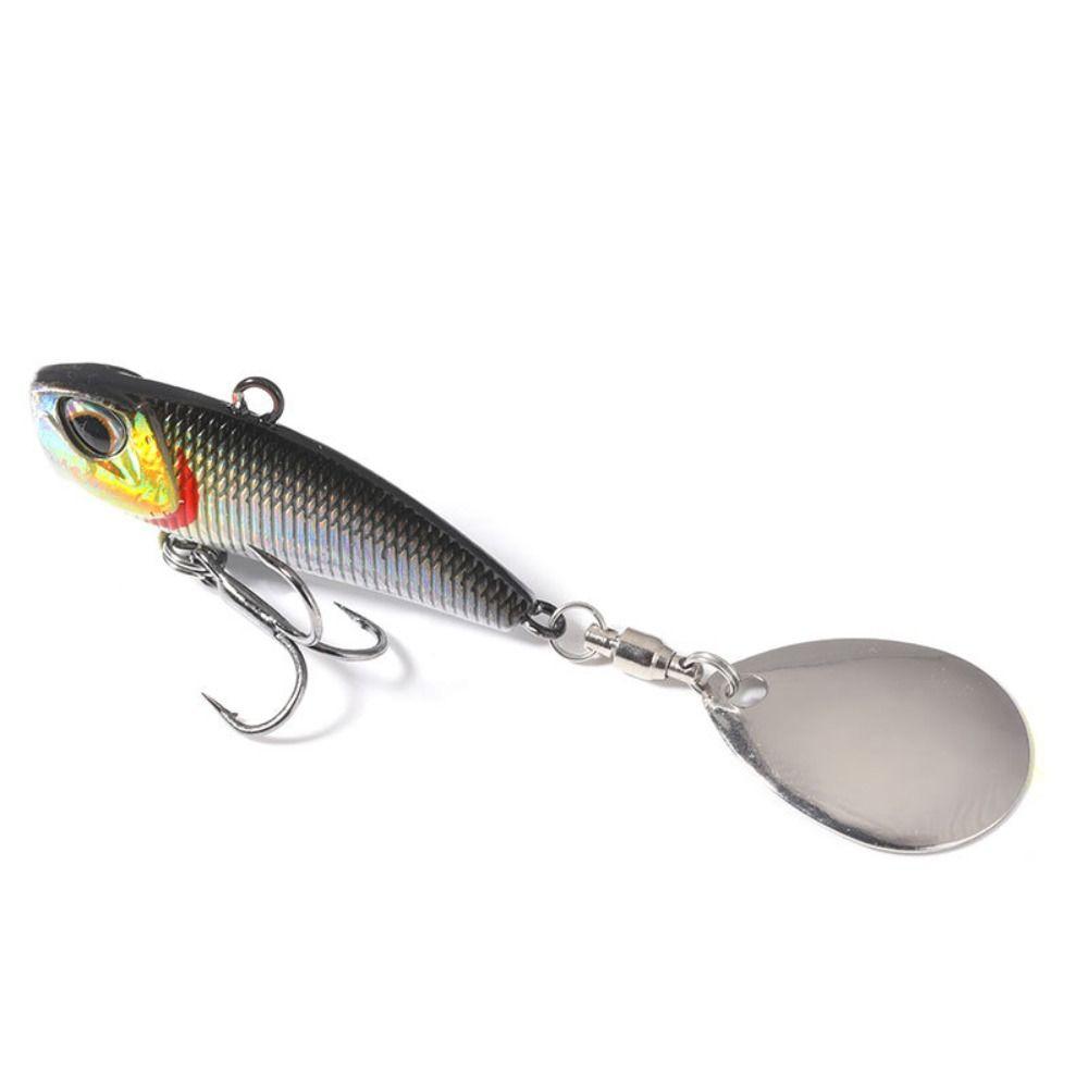 Treble Hook Metal Fishing Bait Spoon Metal Spoon Fishing Lure 2023 VIB Lure Ice Fishing