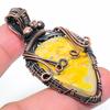 Bumblebee Jasper Handmade Copper Wire Wrap Jewelry Pendant 2.36" z7S73