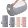 Rolled Quilt Storage Bag Comforter Storage Tote with U-Shaped Large Opening Zippered Storage Bag