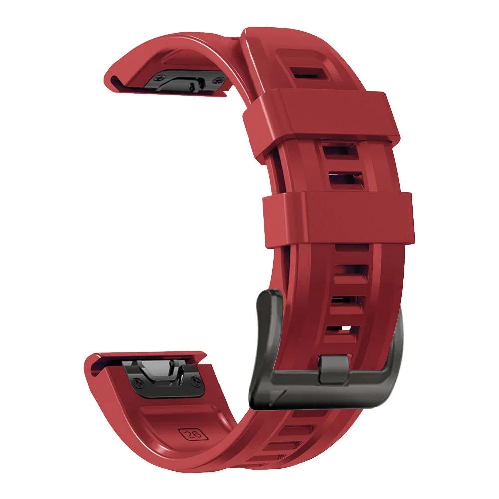 26 мм 22 мм Быстросъемный ремешок для часов Garmin Forerunner 970 955 965 Ремешок Fenix 8 7X E 6 6X/Quatix/Descent/Tactix Силиконовый браслет