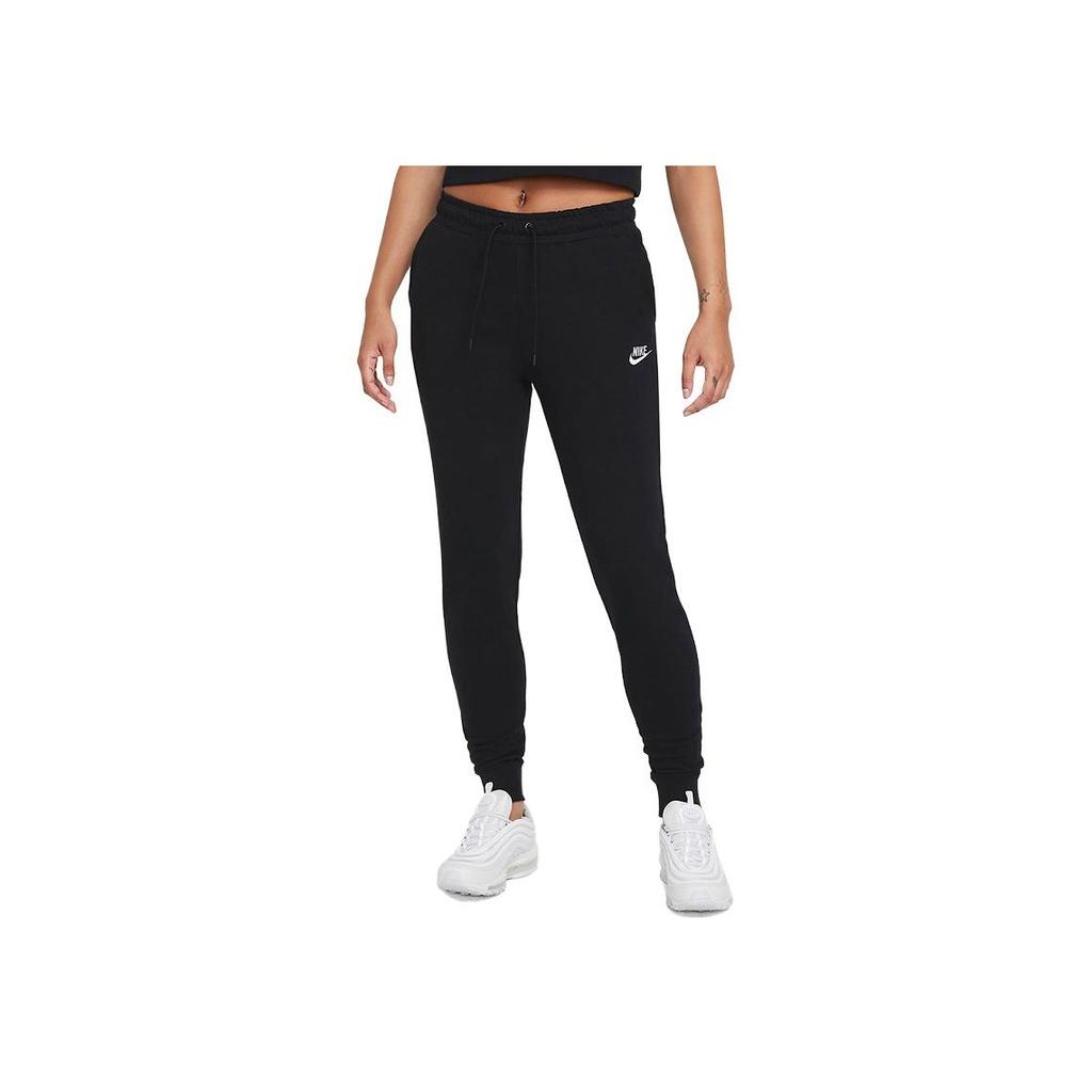 Nike Letter Logo Print Long Sports Pants Women Bottoms Black DJ8499-010