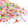 Solid Color 4x6mm Acrylic Rice Peanut Spacer Beads for DIY Bracelets and Hair Accessories