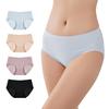 Nimonimo Individually Seamless Cotton One Size Fits Relaxed 4 Colors Free 1 of Each of 4 Women's Underwear, Wrapped, Doctor-Supervised, Panties,