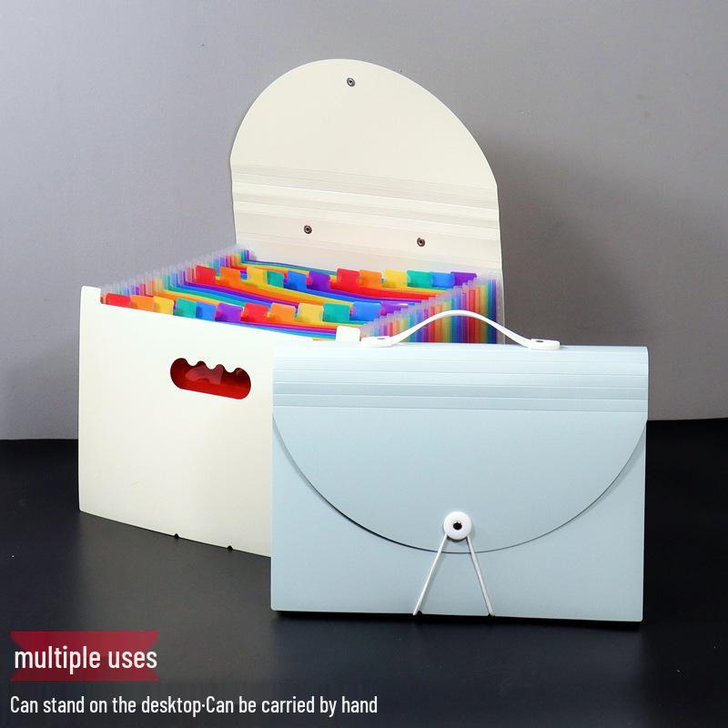 Портативная многослойная папка-гармошка формата А4 - Большая вместимость для офиса и студентов