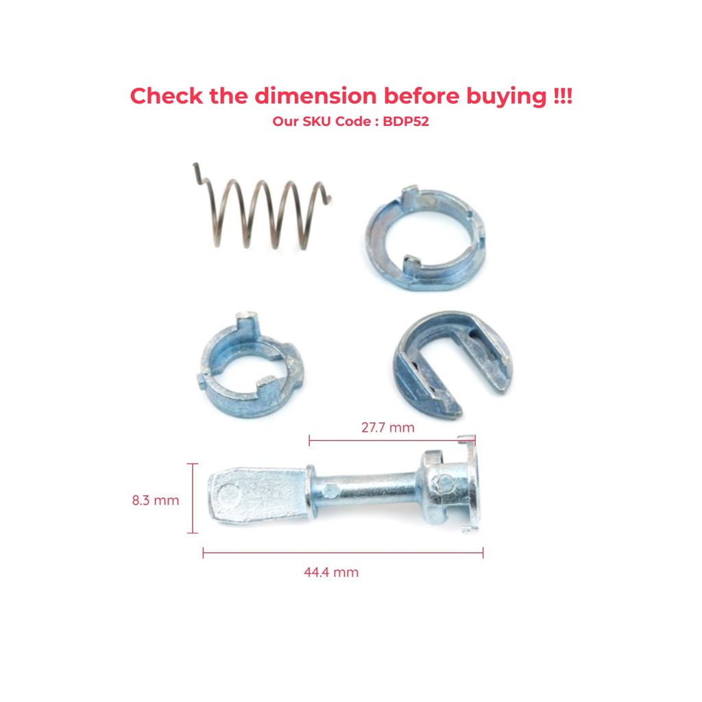 BDP52 Front Door Lock Barrel 45 Mm Repair Kit for  A6 S6 RS6 MK2 4B 4B2 C5 1997-2005 1U0837167