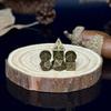 Мини-набор игральных костей DND, чехол для карманных часов с гравировкой дракона и 7 многогранными металлическими игральными костями DND, набор игральных костей в стиле ретро для настольных игр