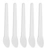 50pcs Cosmetic Cream Spatula Small Spoon Shaped Washable Eye Cream Spatula For Nail Glue