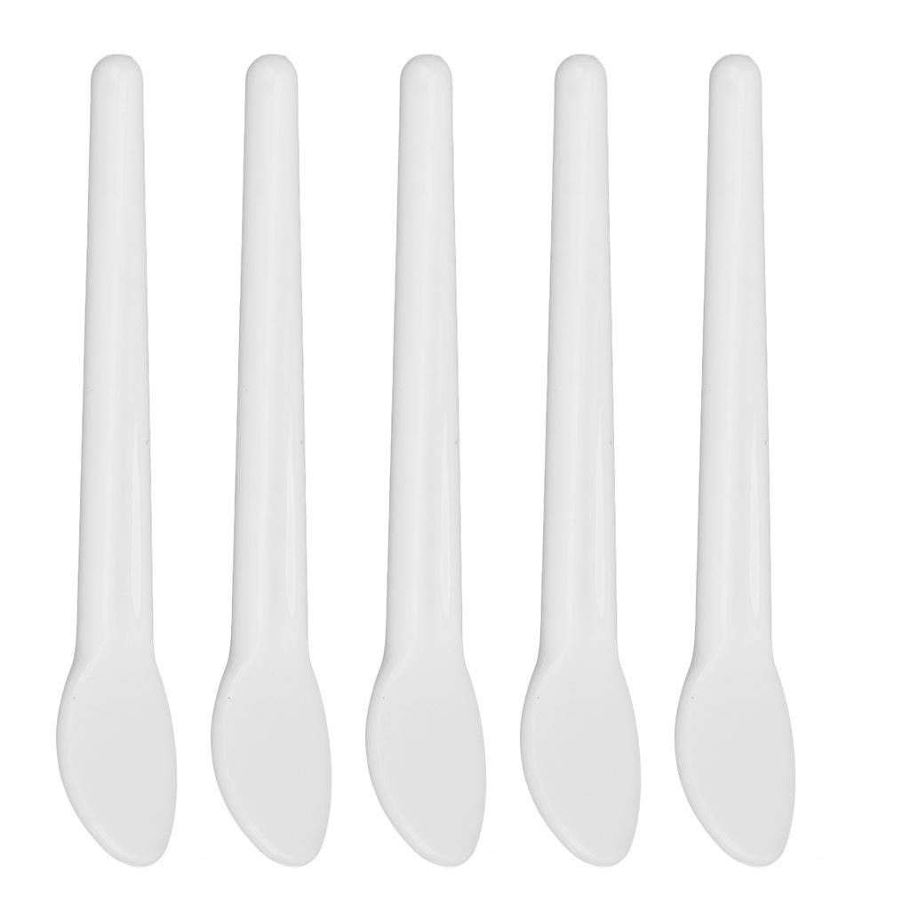 50pcs Cosmetic Cream Spatula Small Spoon Shaped Washable Eye Cream Spatula For Nail Glue
