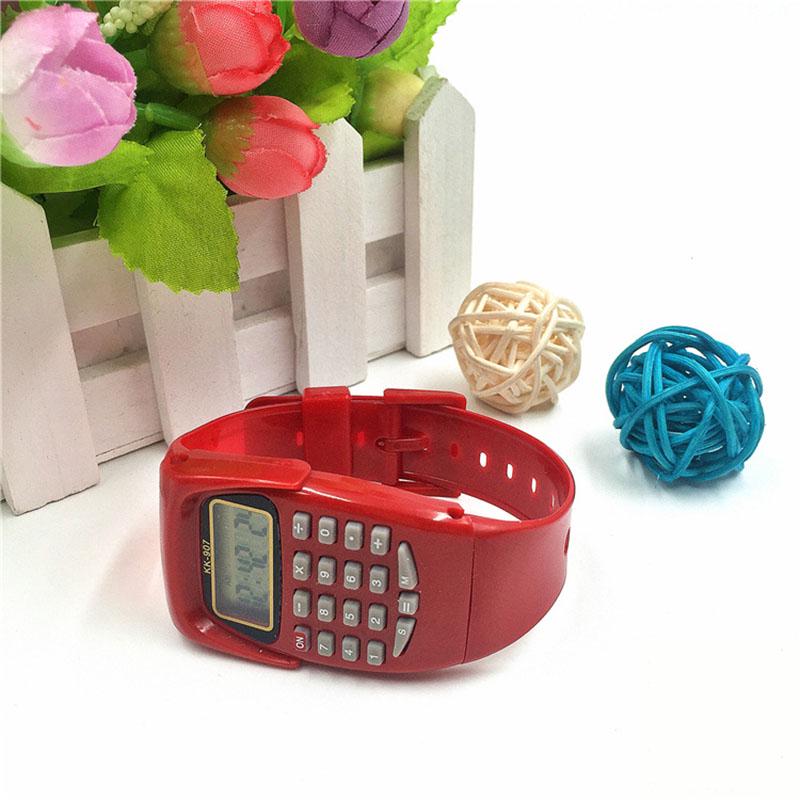 Часы для детей Детские электронные часы Наручные студенческие подарочные часы Детский цифровой калькулятор Новый уникальный