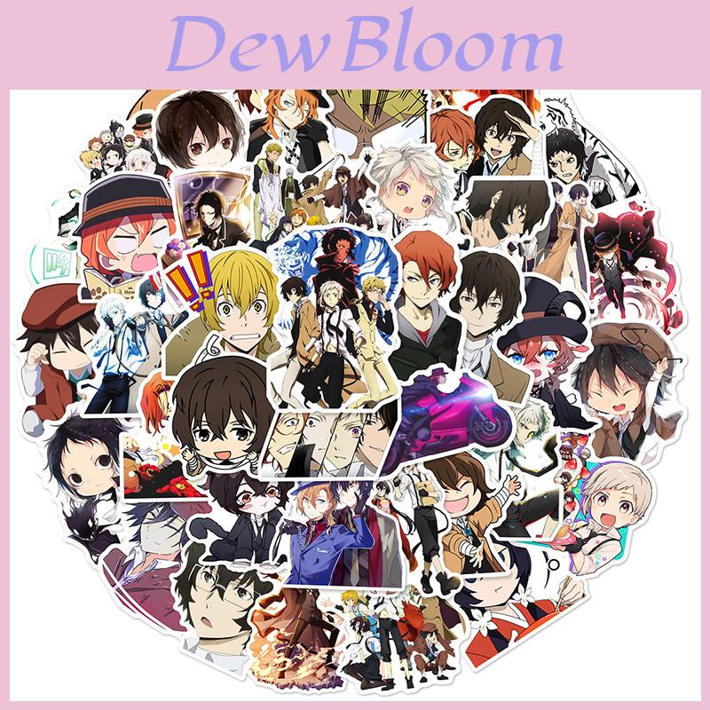 50 шт. Наклейки Bungo Stray Dogs Многоразовый Декор Для Ноутбука Чемодана Граффити