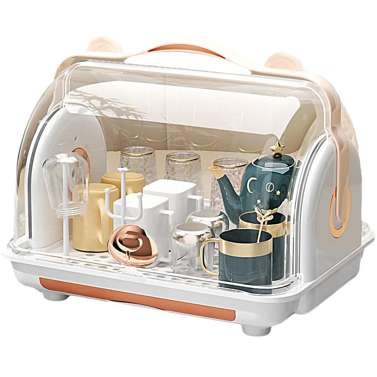 Пылезащитный настольный подстаканник и поддон для сушки стаканов и чайных чашек