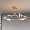 Living Room Lamp Modern Simple Personality Creative Crystal Butterfly Lamp Scandinavian Bedroom Led Dining Room Chandelier