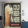 Pub Sign With Glass Of Beer Sheer Curtain For Living Room Bedroom Voile Curtains For Window Organza Curtains Party Tulle Drapes