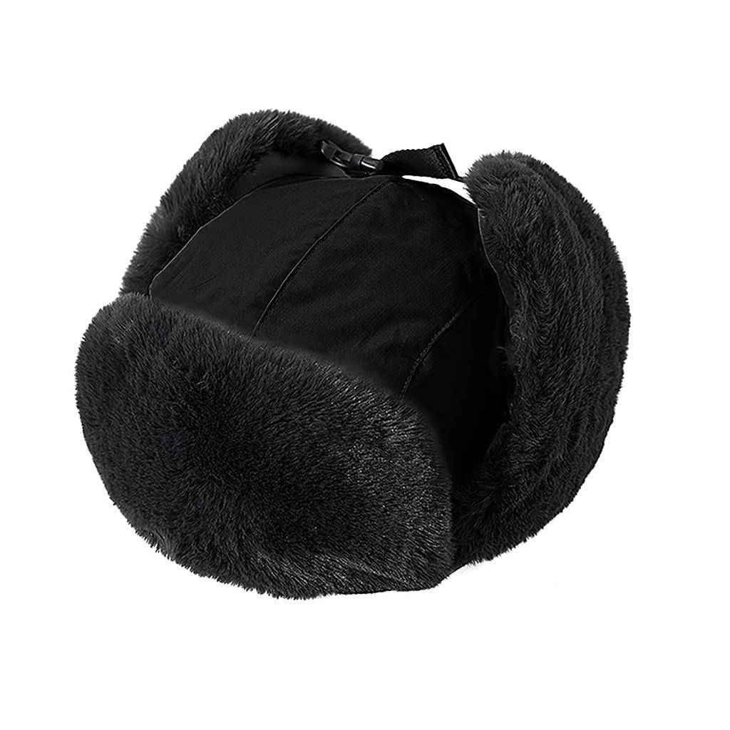 LYING Russian Pilot Cap with Ear Winter Work Cap for Warm Hat for and Outdoor Also Available In Large Perfect for Cold Weather Men's Flaps,