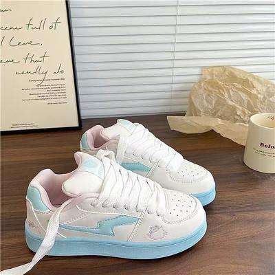 Хлебные туфли женские круглый носок милые повседневные спортивные туфли осень новые туфли на платформе женские