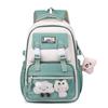 High-Capacity Colorblock Backpack for Girls - Lightweight, Spine-Support, Ideal for Middle & High School Students