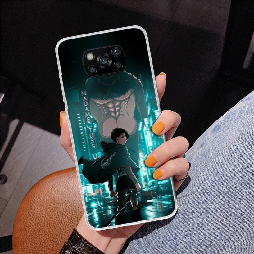 Чехол для телефона Levi Attack для Xiaomi Poco X7 X6 X5 Pro F7 Ultra Redmi 15C 15 13C 13 12C 12 10 10A 10C 9 9A 9C 9T Обложка Poco X7 X6 X