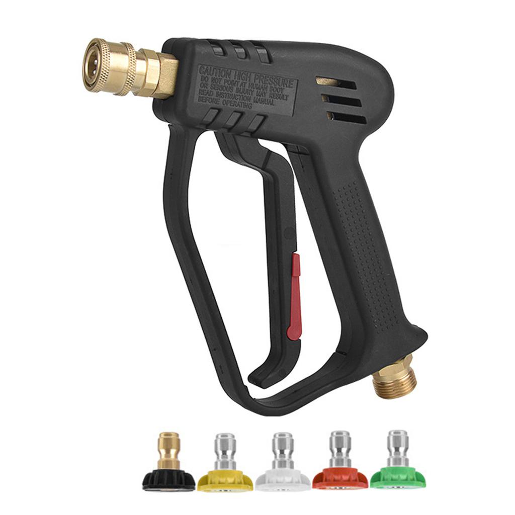 Пистолет для мойки высокого давления, макс. 4000 фунтов на квадратный дюйм, короткий пистолет для мойки высокого давления, инструмент для чистки автомобилей, 5 цветов
