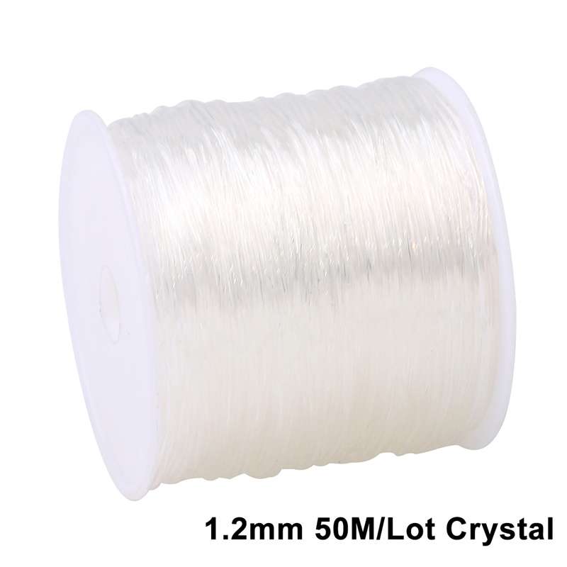 45-100Meter Elastic Line Transparent Crystal Beading Cord String Thread Making DIY Bracelet
