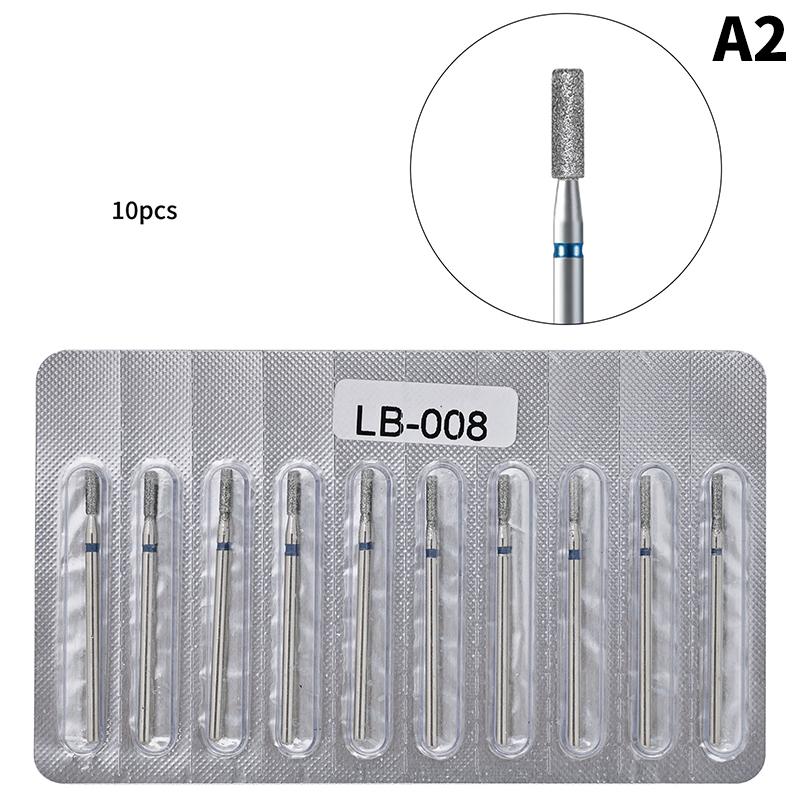 10 шт. алмазная фреза для маникюра, электрические сверла для ногтей, аксессуар для педикюра, пилочка для ногтей, инструмент для удаления геля
