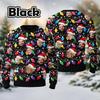 European & American 3D Christmas Avatar Round Neck Long Sleeve Hoodie for Men