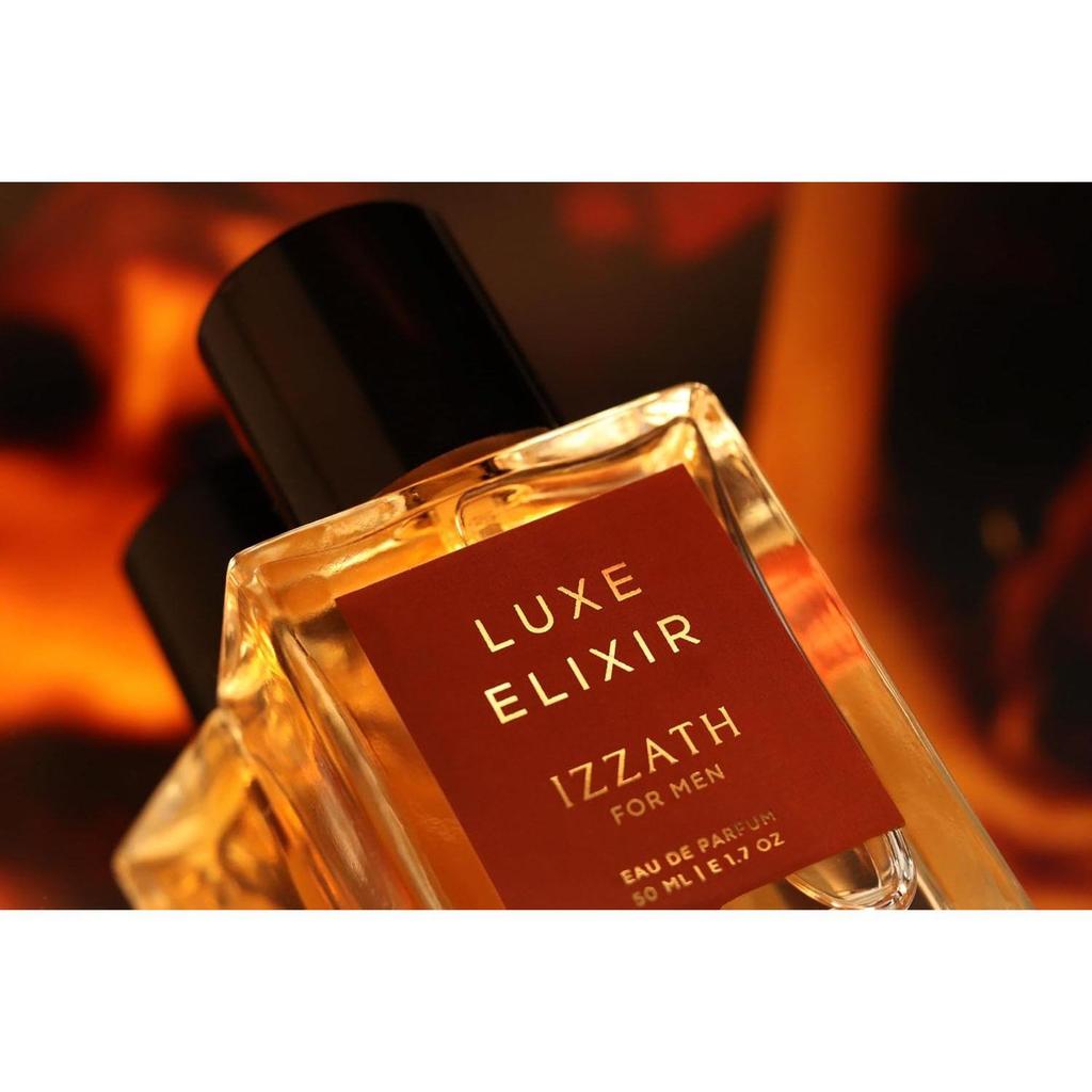 IZZATH Luxe Elixir Туалетная вода 50 мл | Роскошный мужской парфюм с каштаном, сахаром, шалфеем, лавандой, ванилью и дымом |