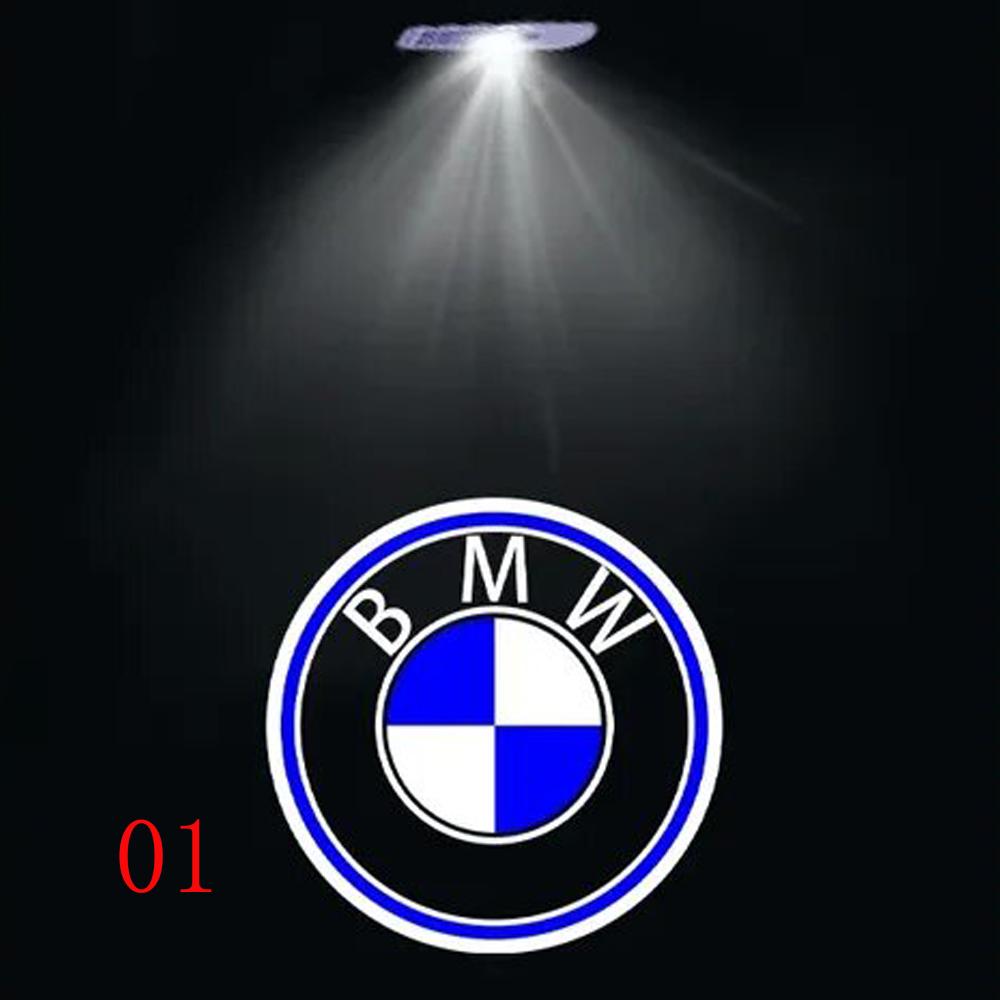 2PCS-LED Car Door logo Projector Lamps Welcome Light For Mini BMW M E90 E60 F18 E46 F30 F20 M2 M5 M3 E87 M4 X3 X5 X1 Accessories
