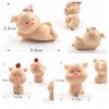 Cute Garden Home Decor Bonsai Decoration Figurine Micro Pig Family Resin Ornaments Miniature Model