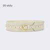 Women's Wide Leather Waist-Slimming Belt – Stylish Outerwear Accessory for Shirts and Dresses.
