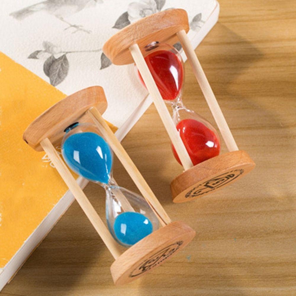 Stable Connection Round Hourglass Timers No Deformation Timer Wooden Hourglass Children Toy