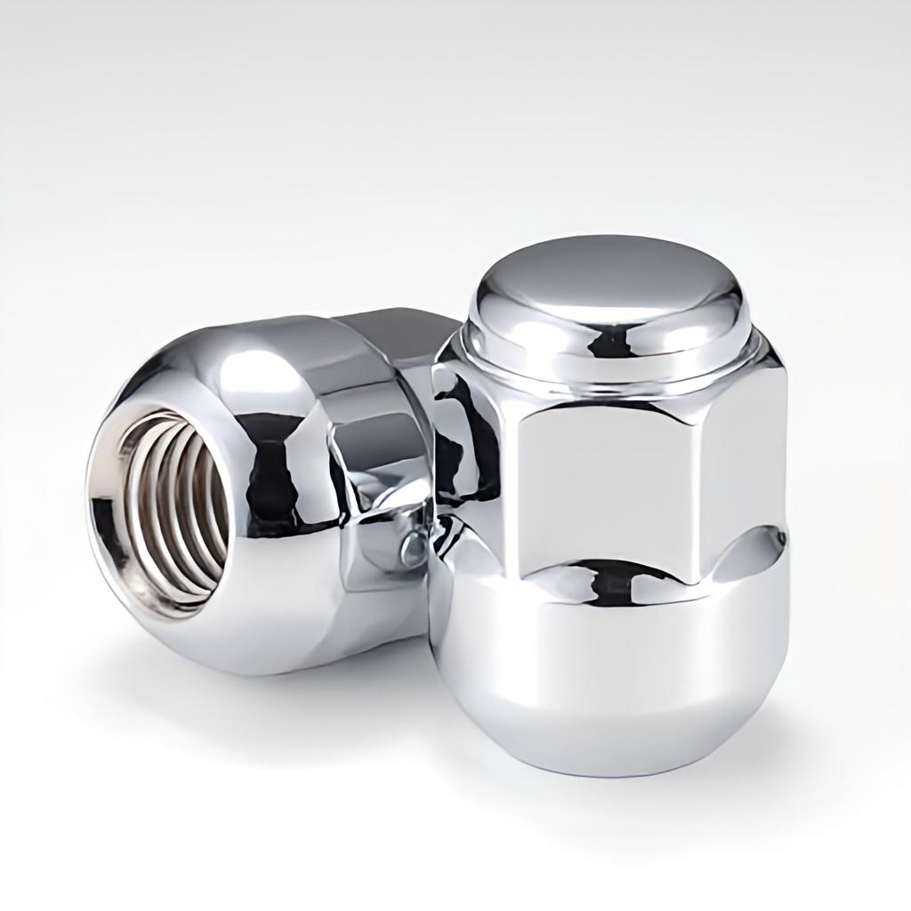 Honda "Genuine Type" 5 Hole Wheel Long Nut Chrome Plated 20 Pieces Per Car