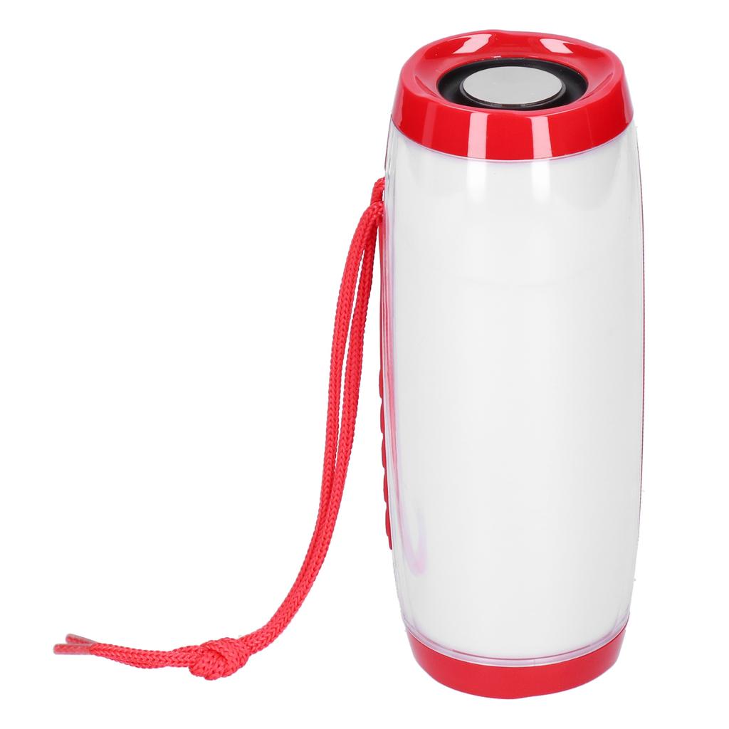 Portable LED Bluetooth Speaker Outdoor Colorful Light Wireless Speaker for Memory CardRed