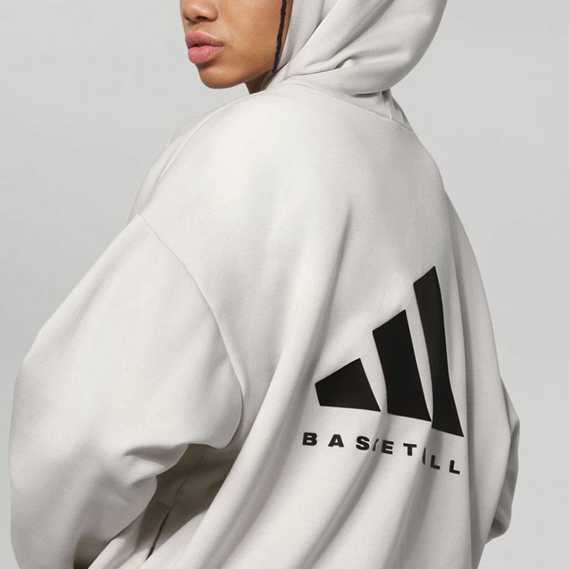 adidas SS23 Chapter 03 Series Вязаная толстовка с длинными рукавами и принтом логотипа бренда Топы унисекс Белый IN4241