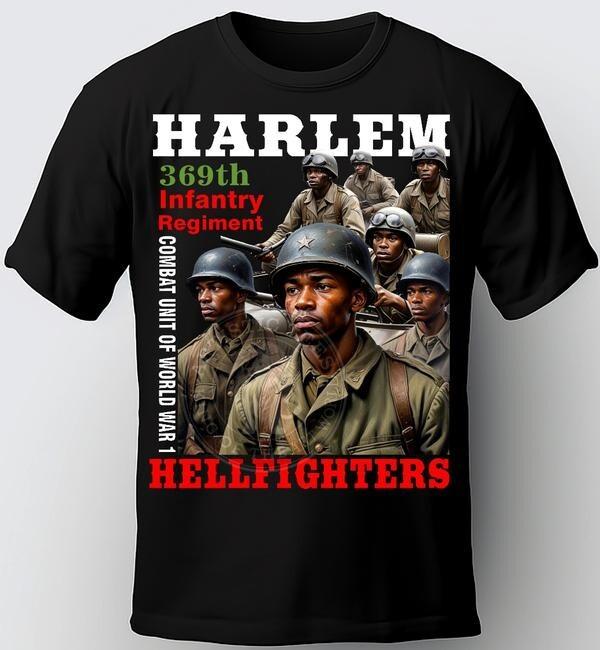 РУБАШКА HARLEM HELLFIGHTERS. Футболка «История черных». FBA ФУТБОЛКА Унисекс Футболка
